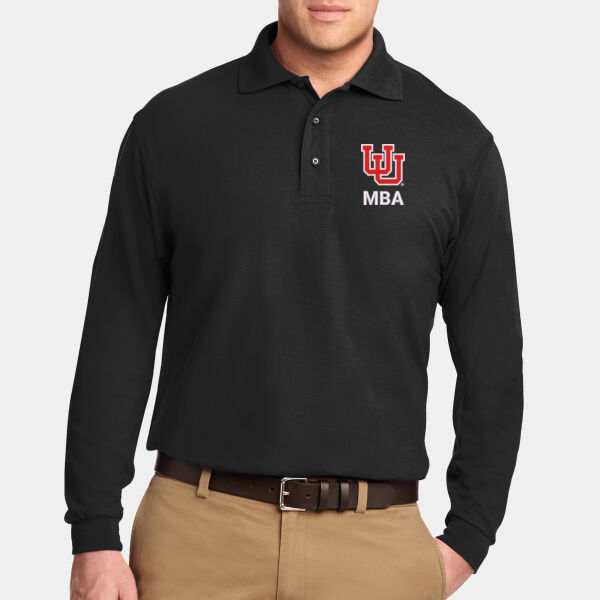 UMBA - Silk Touch Long Sleeve Polo Thumbnail