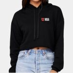 UMBA - Women's Sponge Fleece Cropped Fleece Hoodie Thumbnail